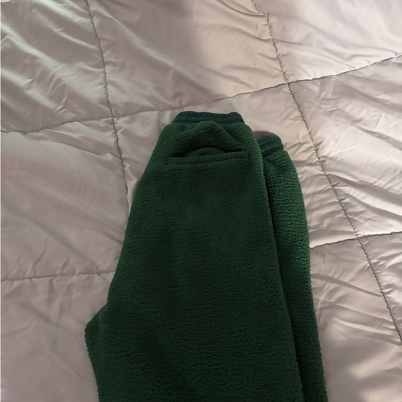 adidas Green Textured Jogger Pants - Picture 6 of 8
